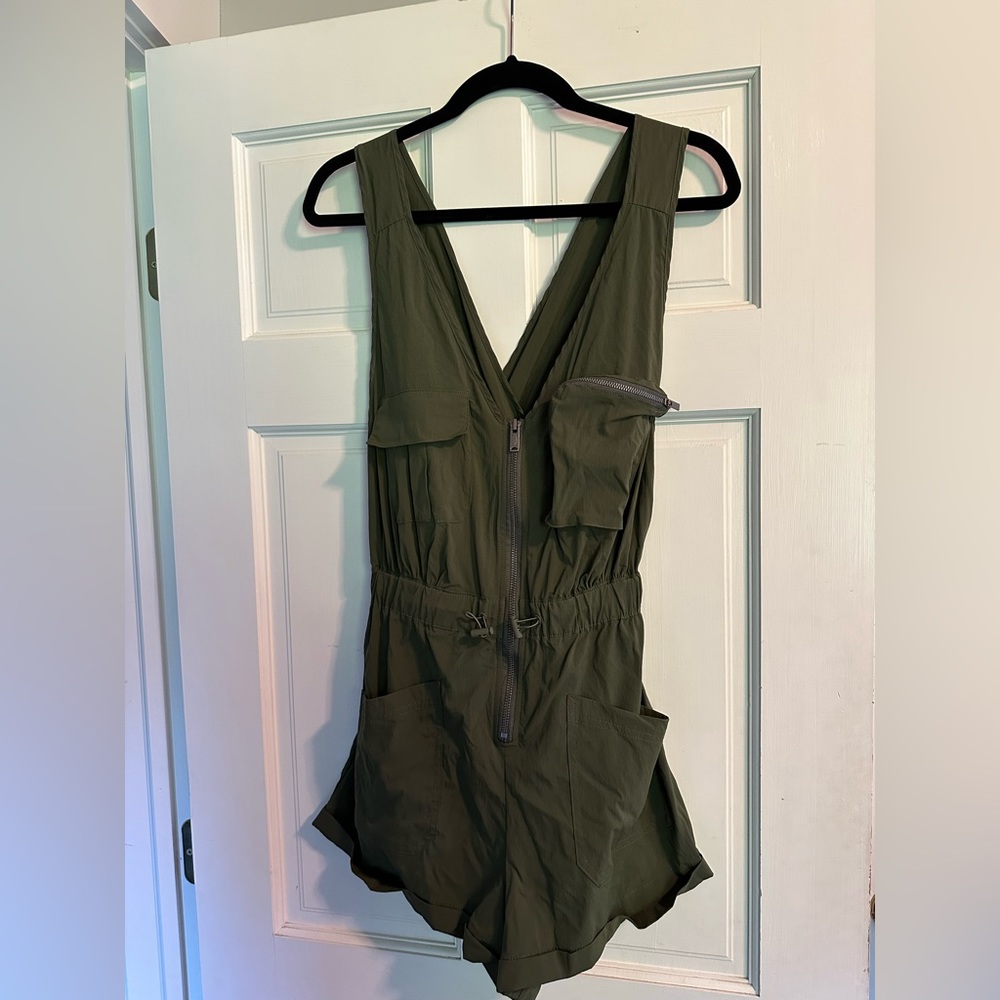 Free People Movement Green Jumpsuit